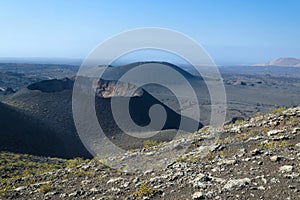 Lanzarote volcano crater