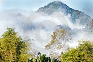 Lao mountain landscape