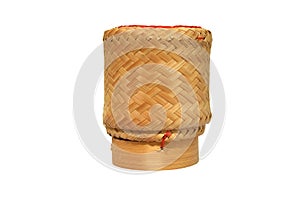 A Lao rice basket or bamboo basket or houat and Thailand name is Kratip for Glutinous rice