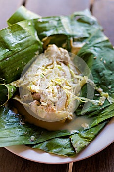 Lao steamed fish Mok Pa photo