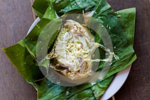 Lao steamed fish Mok Pa photo