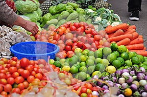 Lao street market