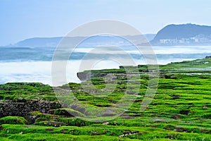 Laomei Green Reef - Taiwan North Coast seasonal features, shot in Shimen District, New Taipei, Taiwan.