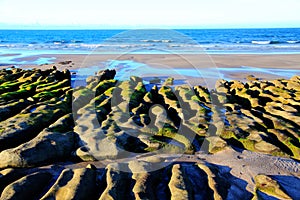 Laomei Green Stone Trough is located in Shimen District on the North Coast of Taiwan