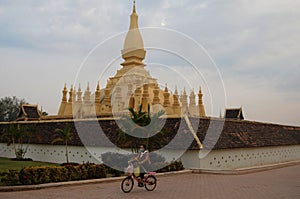 Laos: Pagoda in the Captial City Vientiane