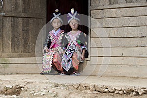 Laos Hmong girl photo