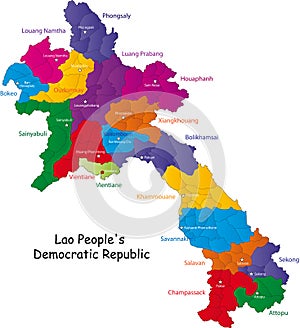 Laos map