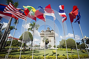 LAOS VIENTIANE PATUXAI ARCH