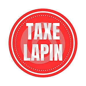 Lapin tax in France symbol icon