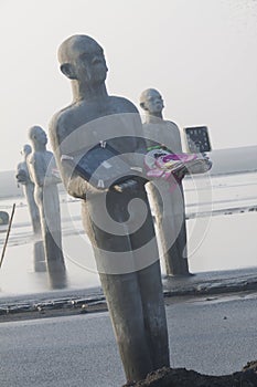 Sculpture in the mud of Lapindo