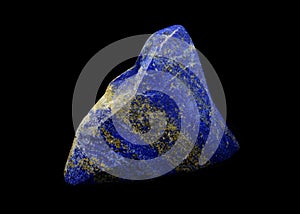 Lapis lazuli mineral lucky stone Triangle shape from Afghanistan photo