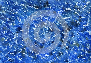 Lapis lazuli, watercolor mineral texture