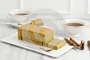 Lapis Legit, Sliced Layered Cinnamon Butter Cake
