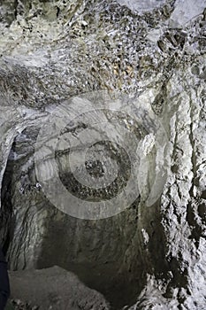 Lapis Specularis Roman mine in The Sanabrio caves in Cuenca