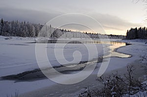 Lapland river Ounasjoki photo