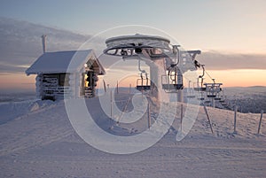 Lapland ski lift