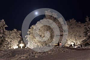 Lapland view in winter