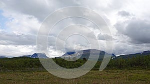 Lapporten mountains in Abisko National Park in Sweden
