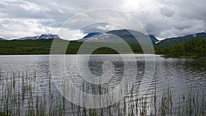 Lapporten mountains in Abisko National Park in Sweden