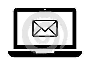 Laptop mail icon