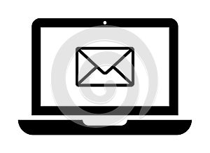 Laptop mail icon