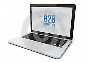 Laptop b2b concept