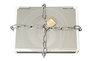 Laptop in Chains