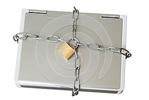 Laptop in Chains