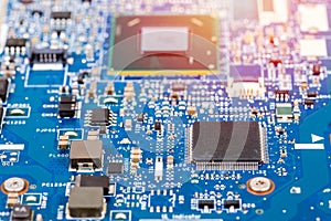 Laptop circuit board and processor