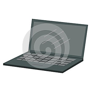 Laptop clip art, laptop or notebook computer vector illustration, laptop flat icon, clip art of laptop