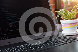 Laptop Coding for The profession of a developer