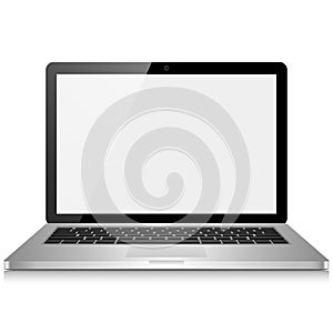 Laptop Computer with Blank Screen
