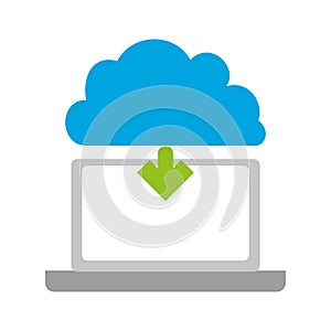 Laptop computer with cloud computing