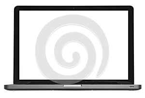 Laptop or computer isolated on white