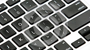 Laptop computer keyboard keys