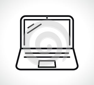 Laptop or computer line icon