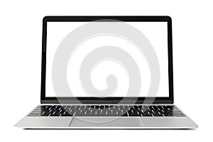 Laptop computer with white screen