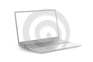 Laptop design template isolated on white background