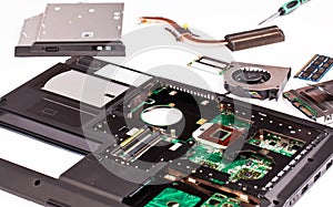 Laptop disassembling