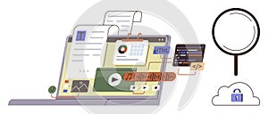 Digital Content Development with Coding, Analytics, and Security Concepts