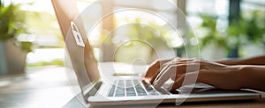 The laptop displaying a lock symbol while a user types securely..AI generated image