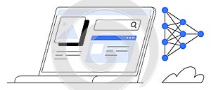 Artificial Intelligence Integration in Web Search with Neural Networks and Digital Interface