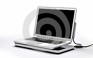 Laptop Docking Station on White Background