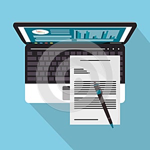 Laptop document and Worktime design