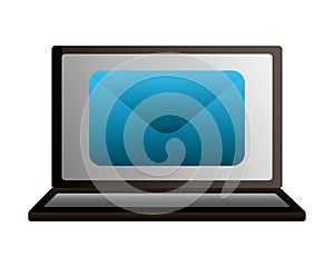 Laptop email message communication