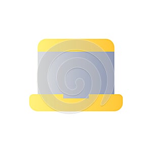 Laptop flat gradient two-color ui icon