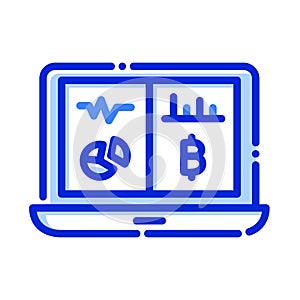 Laptop, Hash power, hashrate, hashrate calculation fully editable vector icons