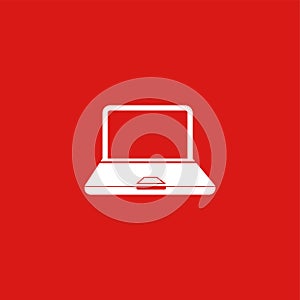 Laptop icon illustration isolated vector.