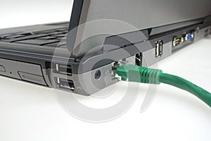 Laptop with internet connection