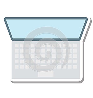 Laptop Isolated Vector Icon Editable